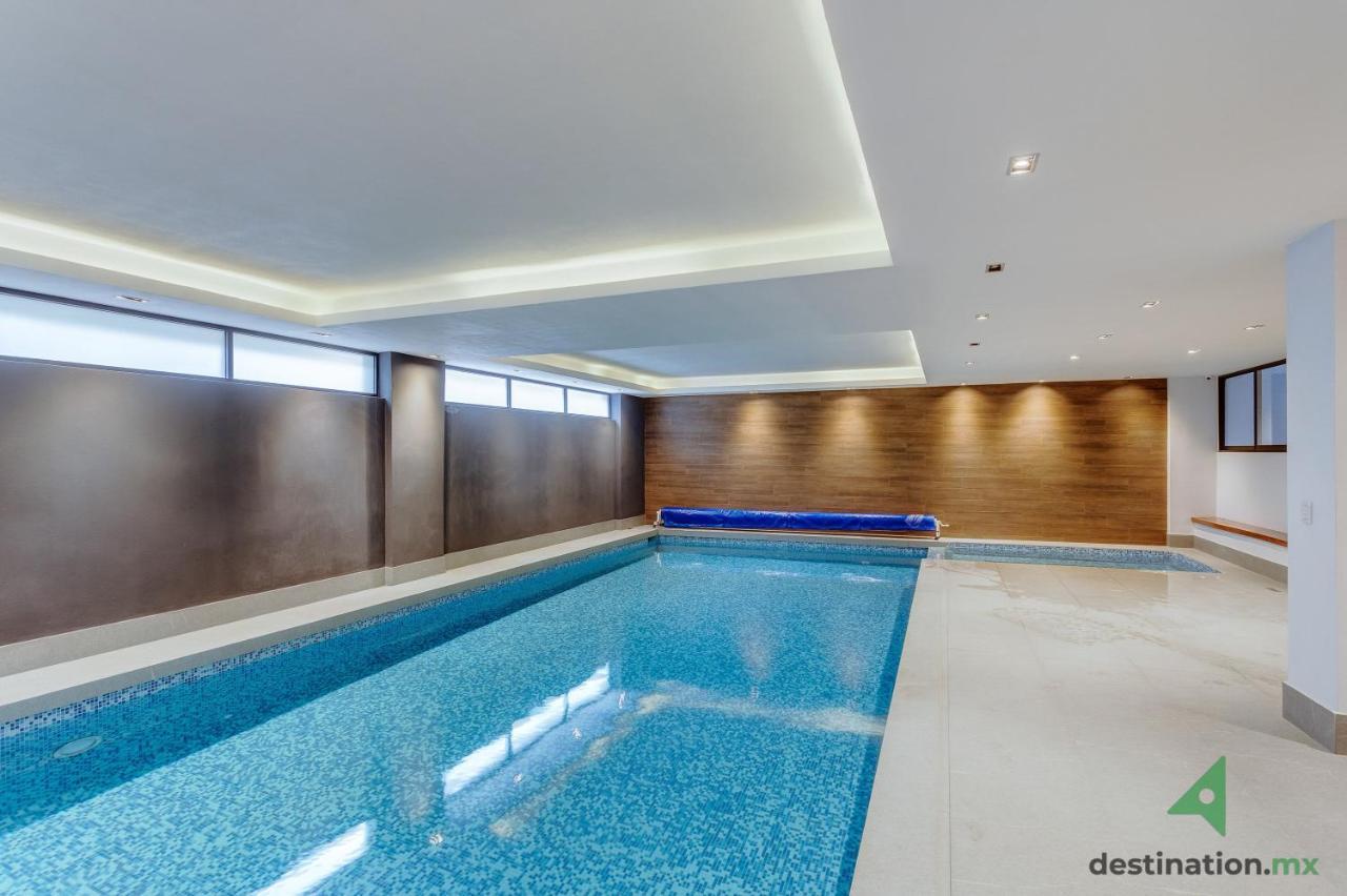 Charming Apartment With Pool, Gym, And Jacuzzi - Kansas 113 Мехико Экстерьер фото